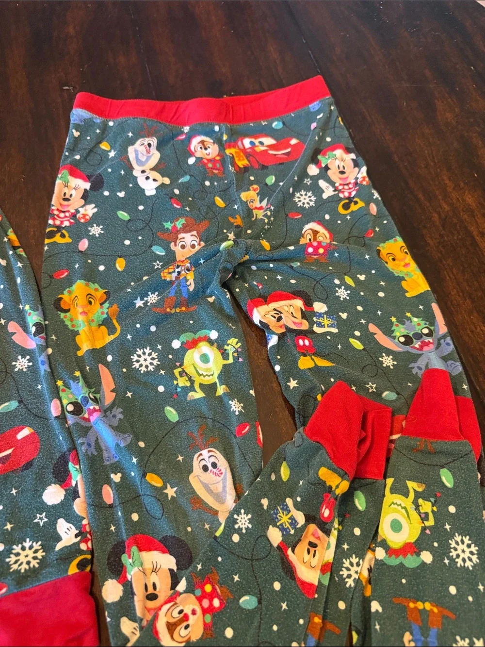 Little Sleepies Grey Holiday Character Pajama Set with Red Trim